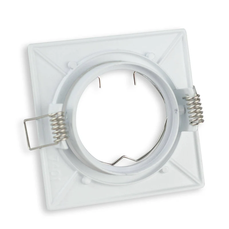 LED Einbaustrahler MR16 12V 5-7 Watt eckig Einbauspot 75mm Bohrloch