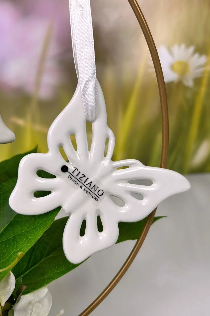 Hänger Schmetterling Marilin creme-weiß
