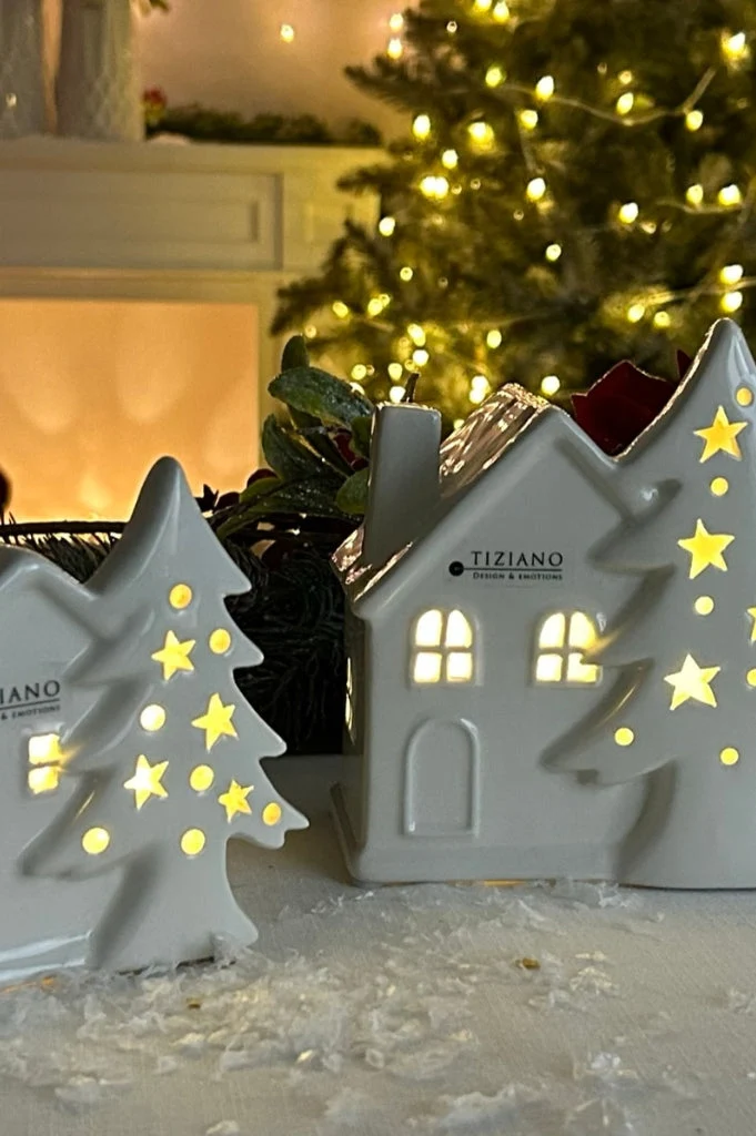 Haus Civorio Xmas LED creme-weiß