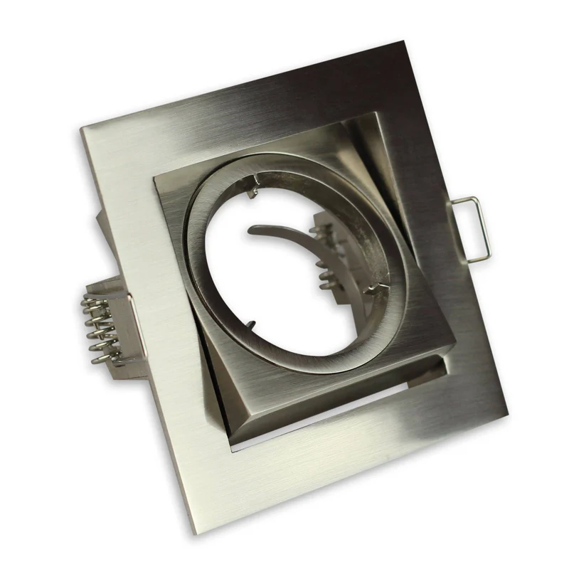 LED Einbaustrahler eckig schwenkbar 5-7W 12V MR16 Spot Leuchte 80mm Panel