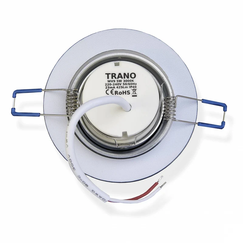 LED Einbaustrahler Glas schwenkbar flach 3-6,5W 230 Volt Einbauspot Lampe