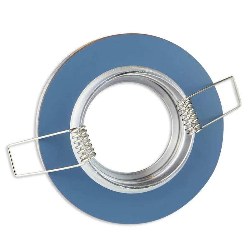 Einbaurahmen rund eckig GU10 Ø65mm Bohrloch Glas Gehäuse Einbaustrahler Einbauspot
