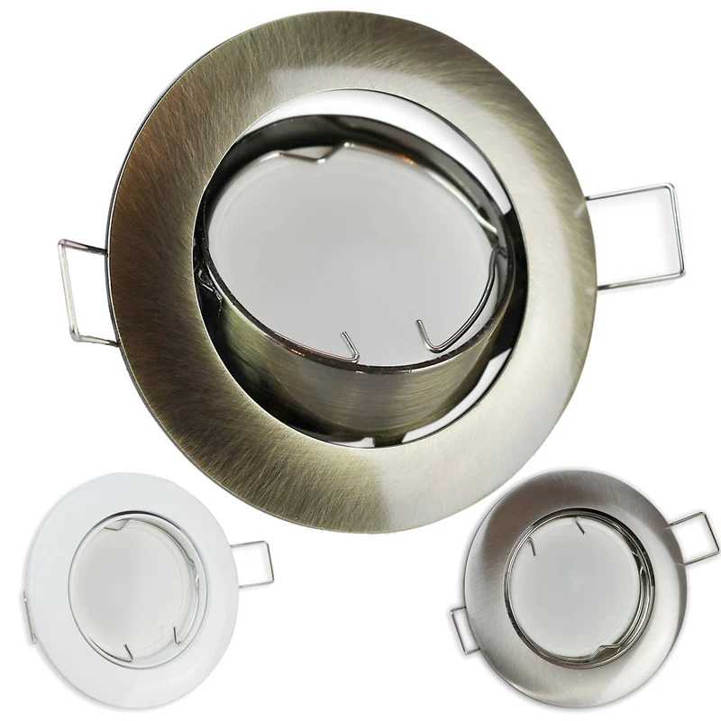 LED Einbaustrahler rund schwenkbar flach 3W 5W 6,5W Aluminium Einbau-Spot
