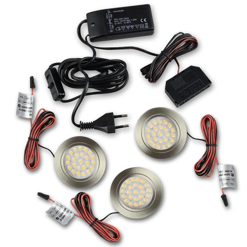 LED Unterbeleuchtung Möbelleuchte Set Küchenleuchte Möbel Schrankbeleuchtung