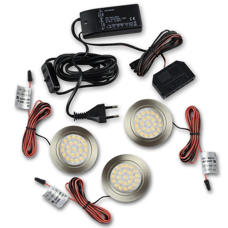LED Unterbeleuchtung Möbelleuchte Set Küchenleuchte Möbel Schrankbeleuchtung