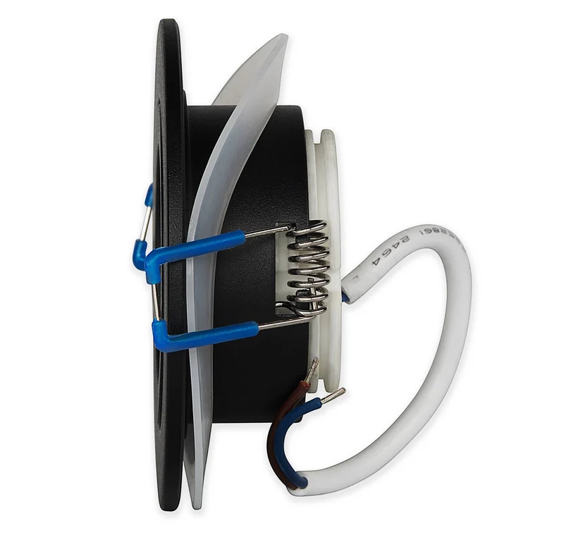LED Einbaustrahler IP44 3-6,5W schwarz Bad dimmbar Badezimmer Deckenstrahler