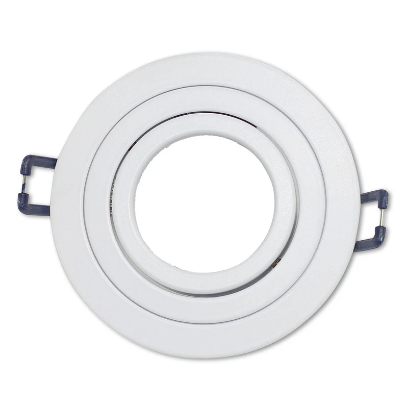 Einbaurahmen GU10 MR16 rund Gehäuse Einbauleuchte Ø75-85mm Bohrloch Spot LED