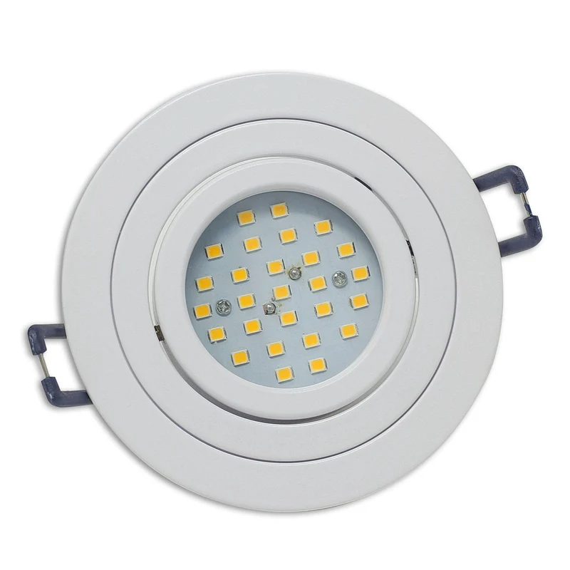 Einbaurahmen GU10 MR16 rund Gehäuse Einbauleuchte Ø75-85mm Bohrloch Spot LED