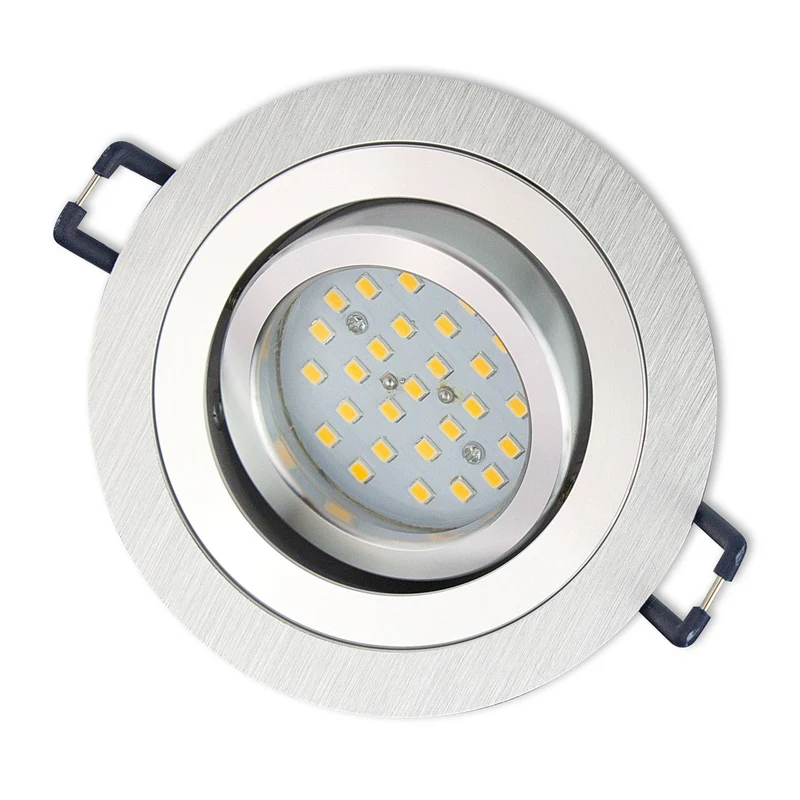 Einbaurahmen GU10 MR16 rund Gehäuse Einbauleuchte Ø75-85mm Bohrloch Spot LED