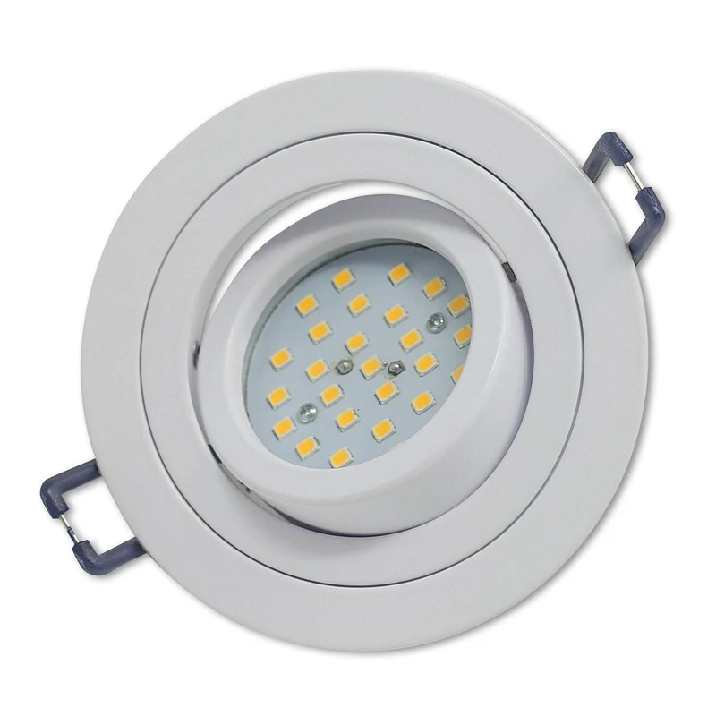 Einbaurahmen GU10 MR16 rund Gehäuse Einbauleuchte Ø75-85mm Bohrloch Spot LED
