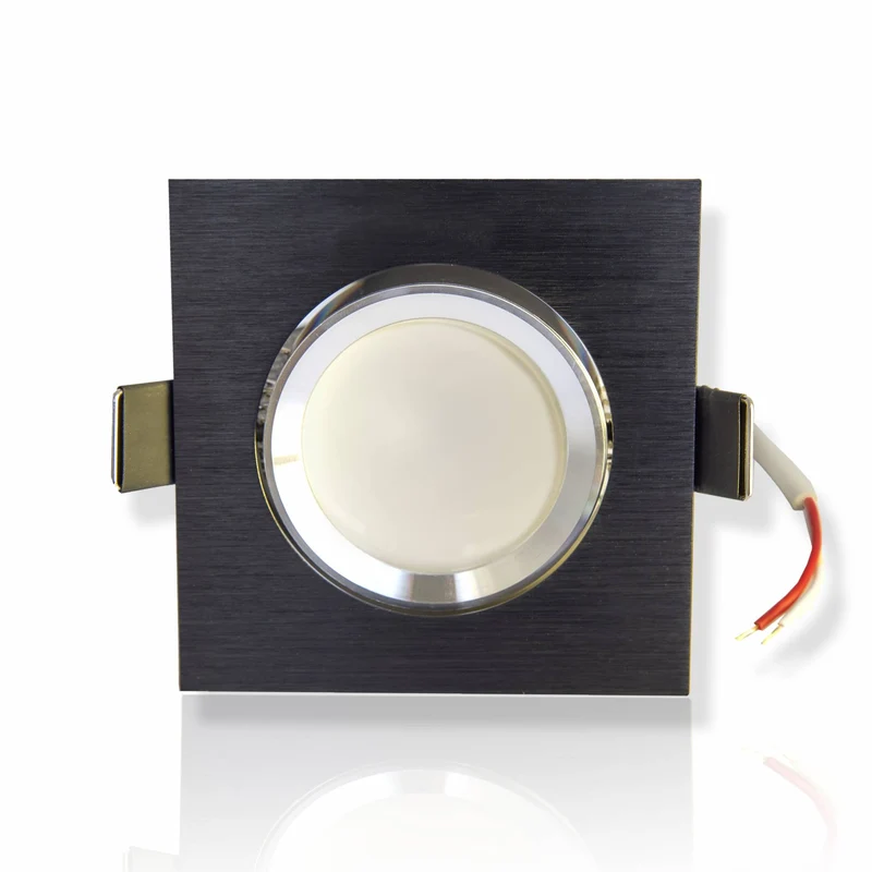 LED Einbaustrahler GU10 12 Volt 5-7 Watt rund eckig schwenkbar Einbauspot 70mm