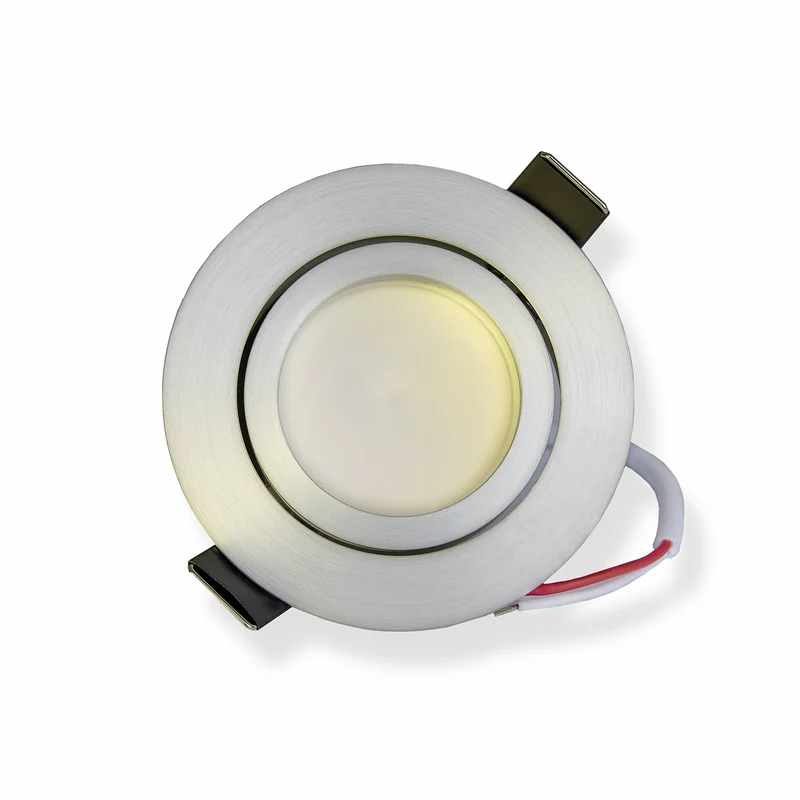 LED Einbaustrahler GU10 12 Volt 5-7 Watt rund eckig schwenkbar Einbauspot 70mm