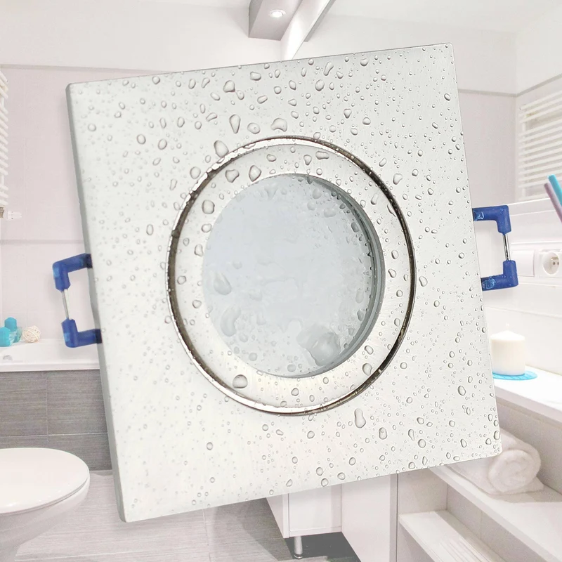 LED Einbaustrahler 230V GU10 Bad Badezimmer 1,2-9 Watt super flach rund Dusche