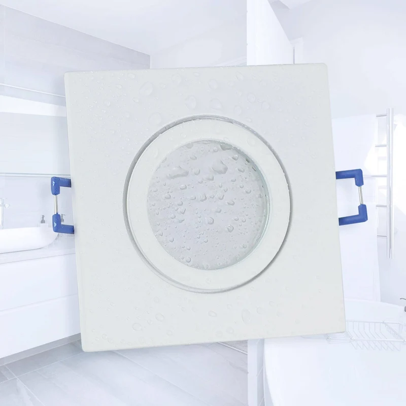 LED Einbaustrahler 230V GU10 Bad Badezimmer 1,2-9 Watt super flach rund Dusche