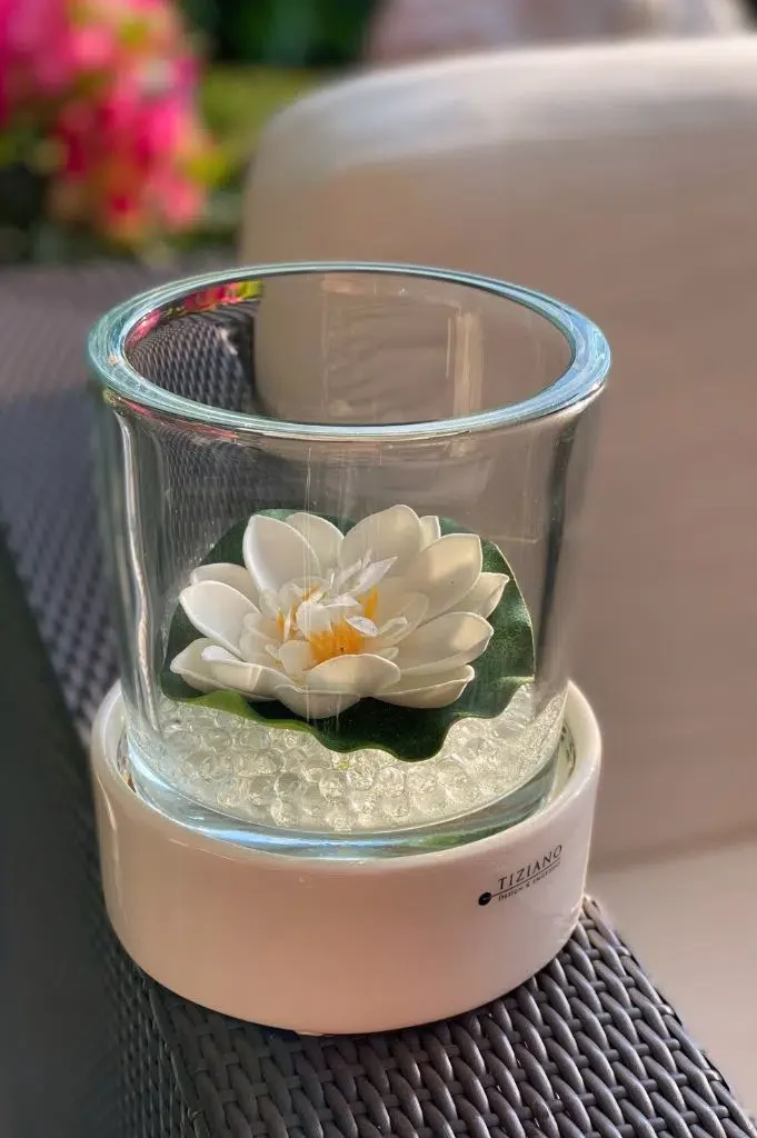 Dekoset Castello mit Eule Aurelia creme-weiß