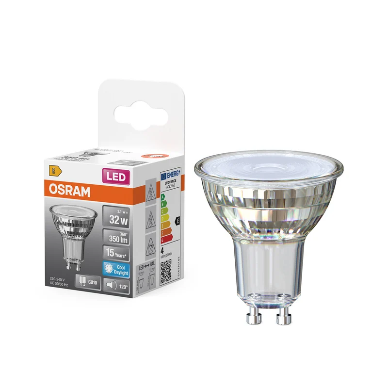 OSRAM LED Star Reflektor-Lampe, 4.3W, 350lm, GU10 , Kaltes Tageslicht