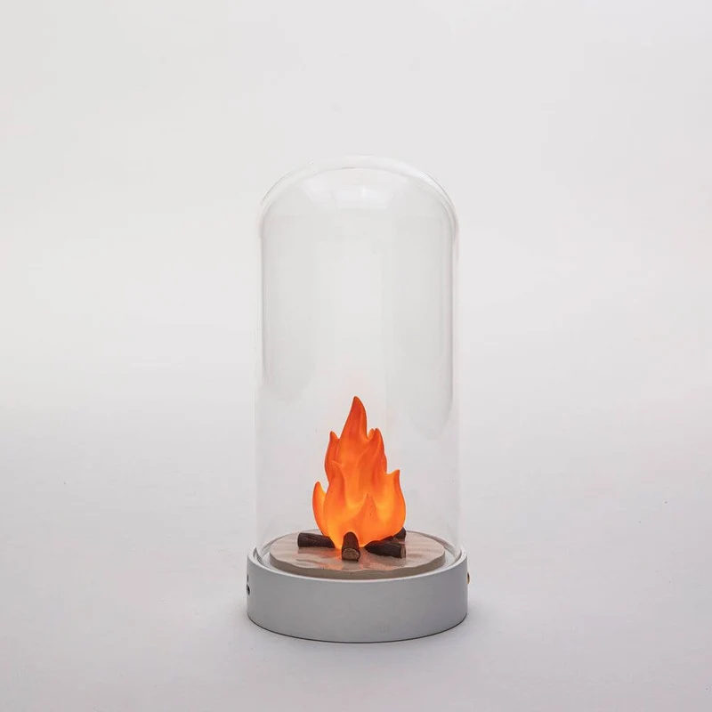 Seletti My Little Bonfire LED-Tischleuchte Flammeneffekt