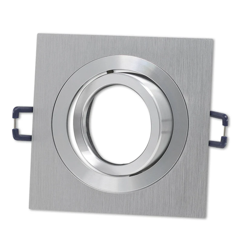 Einbaurahmen GU10 MR16 eckig Rahmen Einbaustrahler Ø75-85mm Bohrloch Spot LED