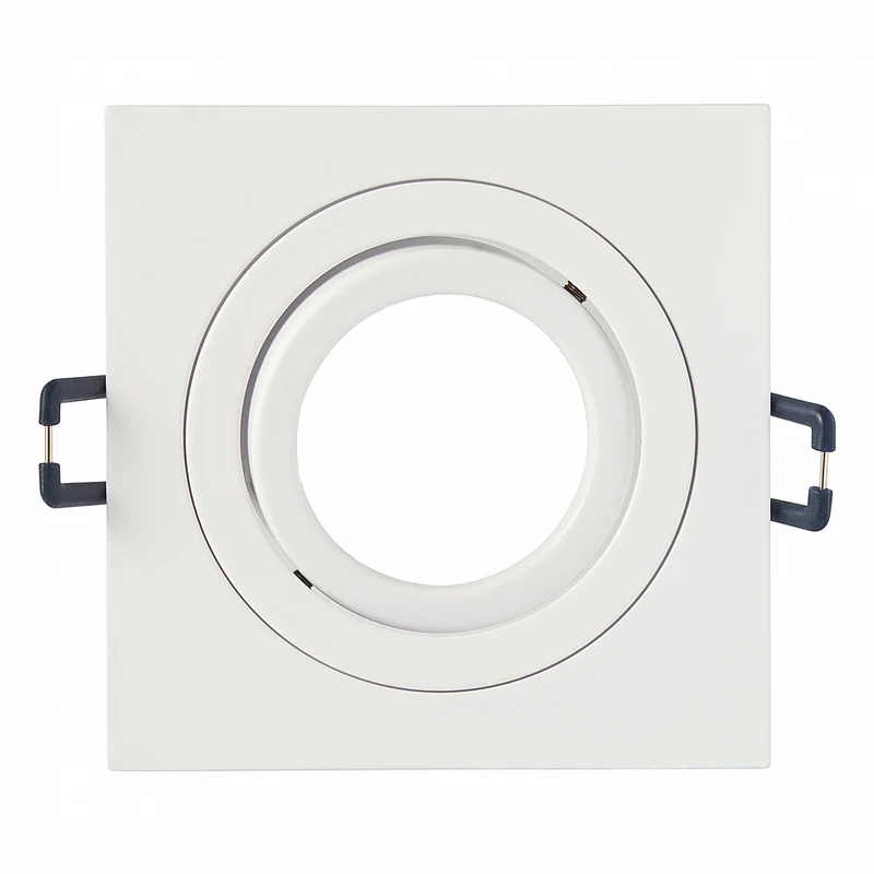 Einbaurahmen GU10 MR16 eckig Rahmen Einbaustrahler Ø75-85mm Bohrloch Spot LED