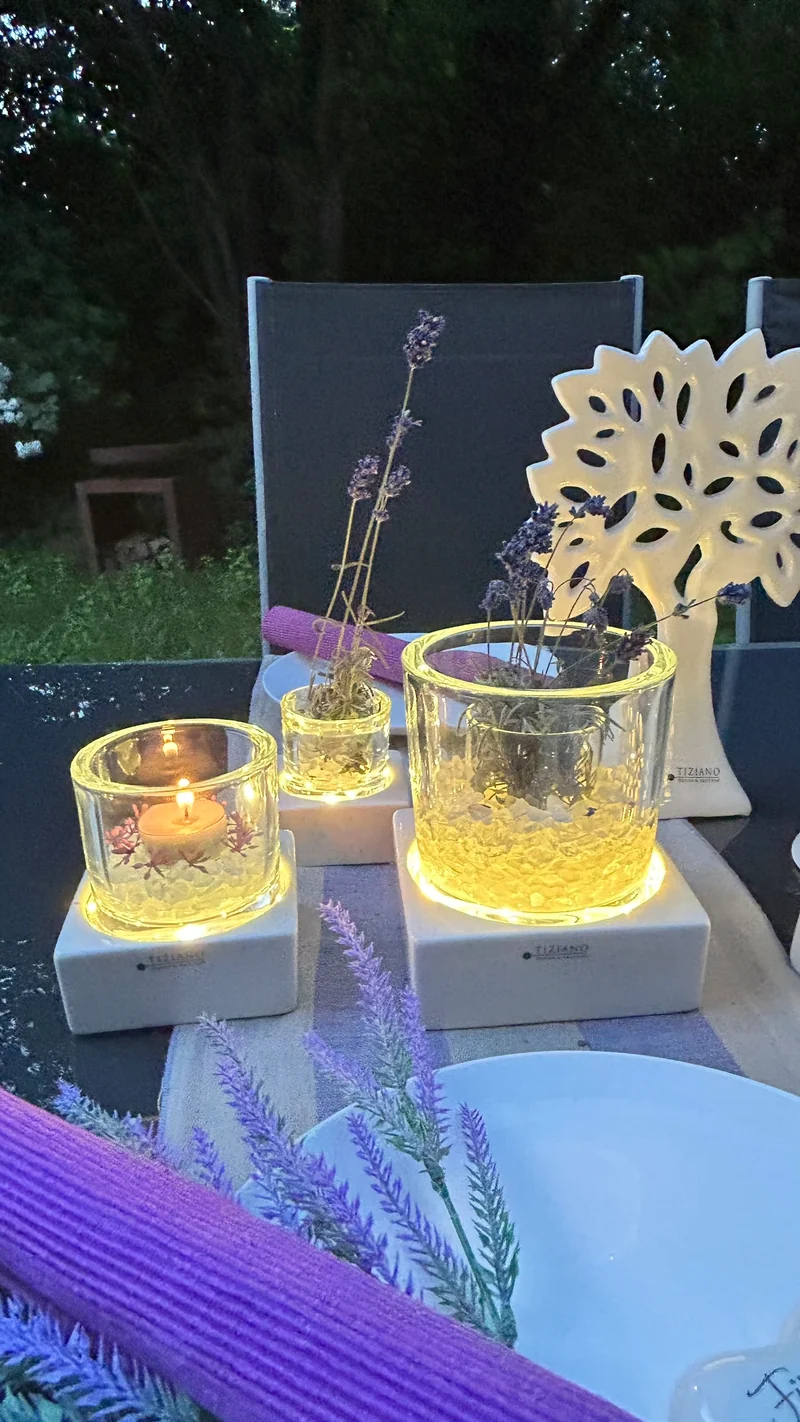 Tischlicht Mantova LED weiß-creme