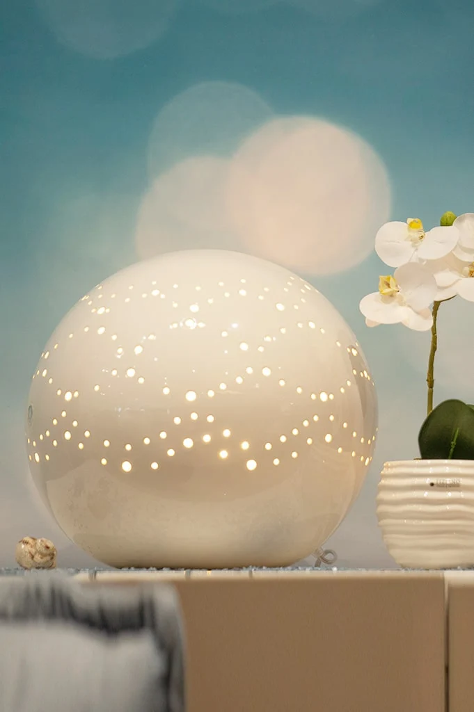 Lampe Lichtsäule Separio weiß-creme