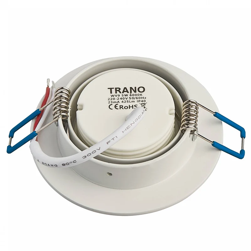 LED Einbaustrahler rund dimmbar 3-6,5W flach 230V Spot Lampe 75-80mm Panel