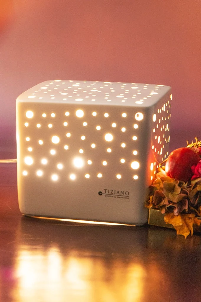 Lampe Padova eckig weiß-creme Neue Größen