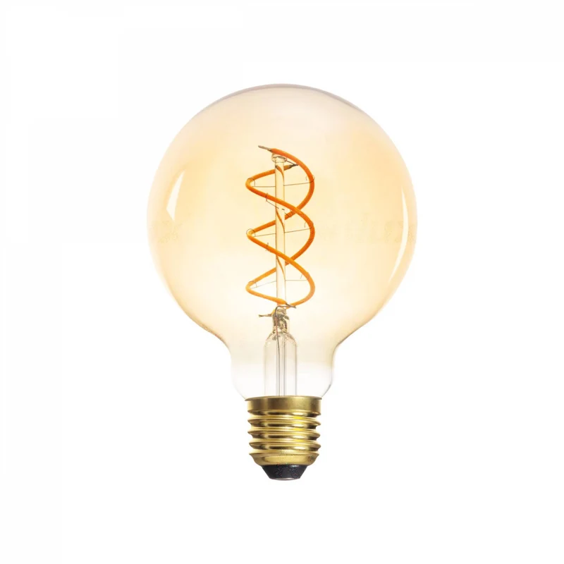 E27 LED Lampe 5W warmweiß Filament G95 Birne Glühbirne Edison Vintage Retro