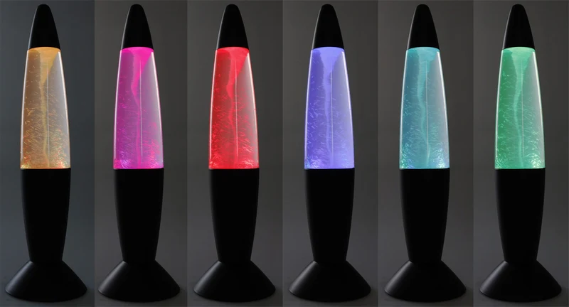 LED Dekoleuchte TORNADO, 37cm Farbwechsel, 5V/ Batterie, Schwarz