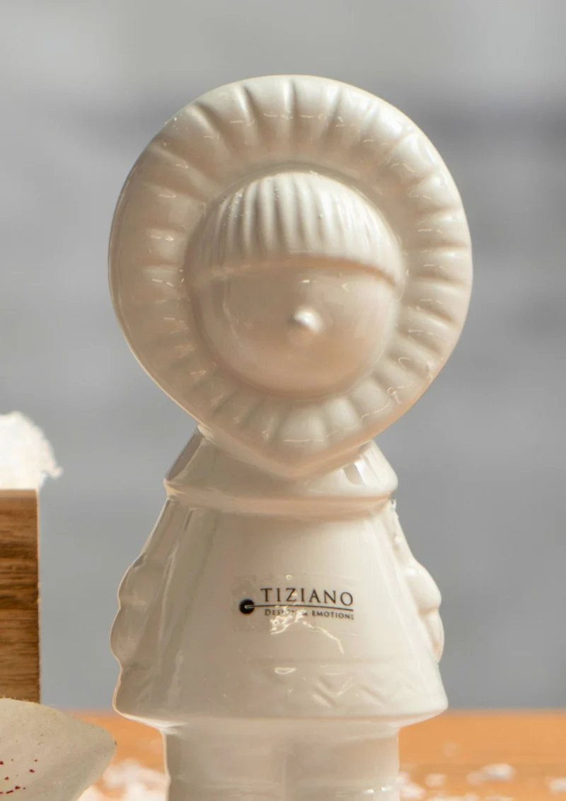 Dekofigur Eskimo Annuk creme-weiß