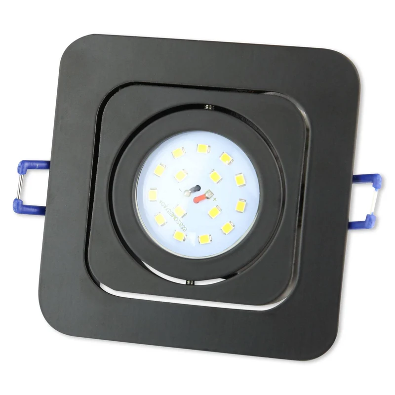 Einbaurahmen eckig rund GU10 MR16 schwenkbar Gehäuse Einbauleuchte Einbauspot