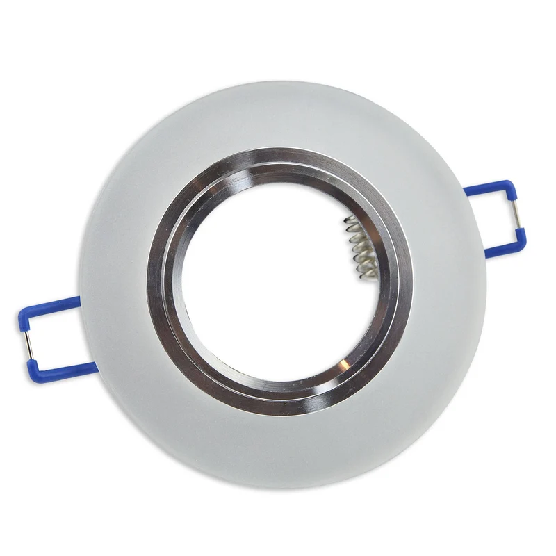 Einbaurahmen GU10 Glas rund eckig 60-70mm Gehäuse Einbaustrahler Spot LED