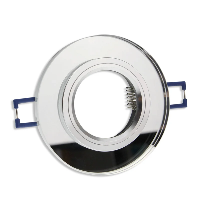 Einbaurahmen GU10 Glas rund eckig 60-70mm Gehäuse Einbaustrahler Spot LED