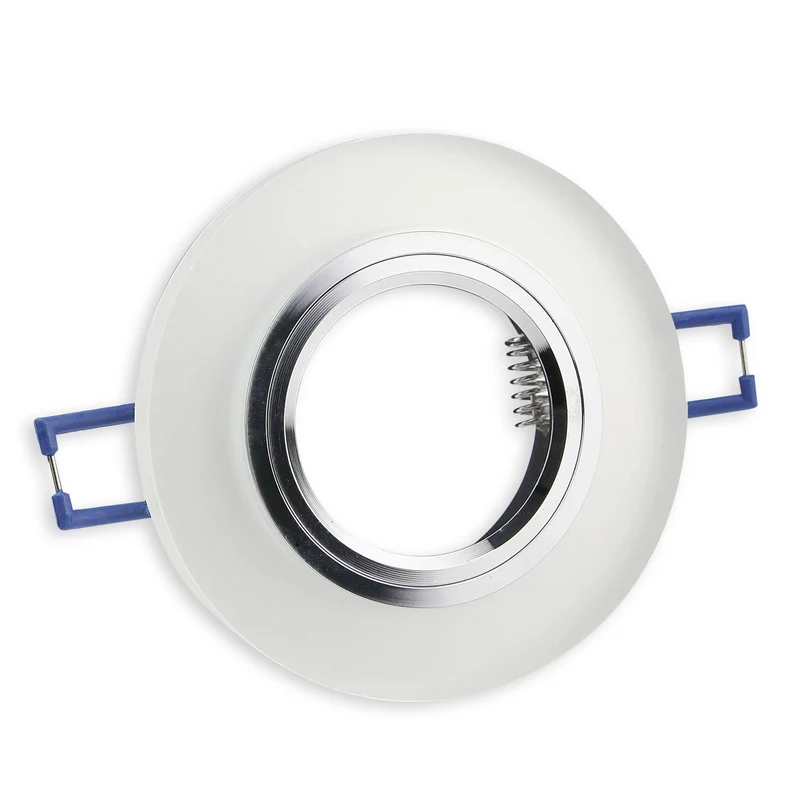 Einbaurahmen GU10 Glas rund eckig 60-70mm Gehäuse Einbaustrahler Spot LED