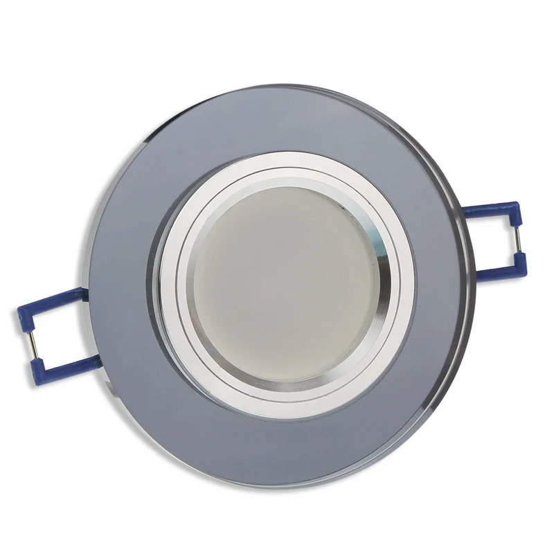 Einbaurahmen GU10 Glas rund eckig 60-70mm Gehäuse Einbaustrahler Spot LED
