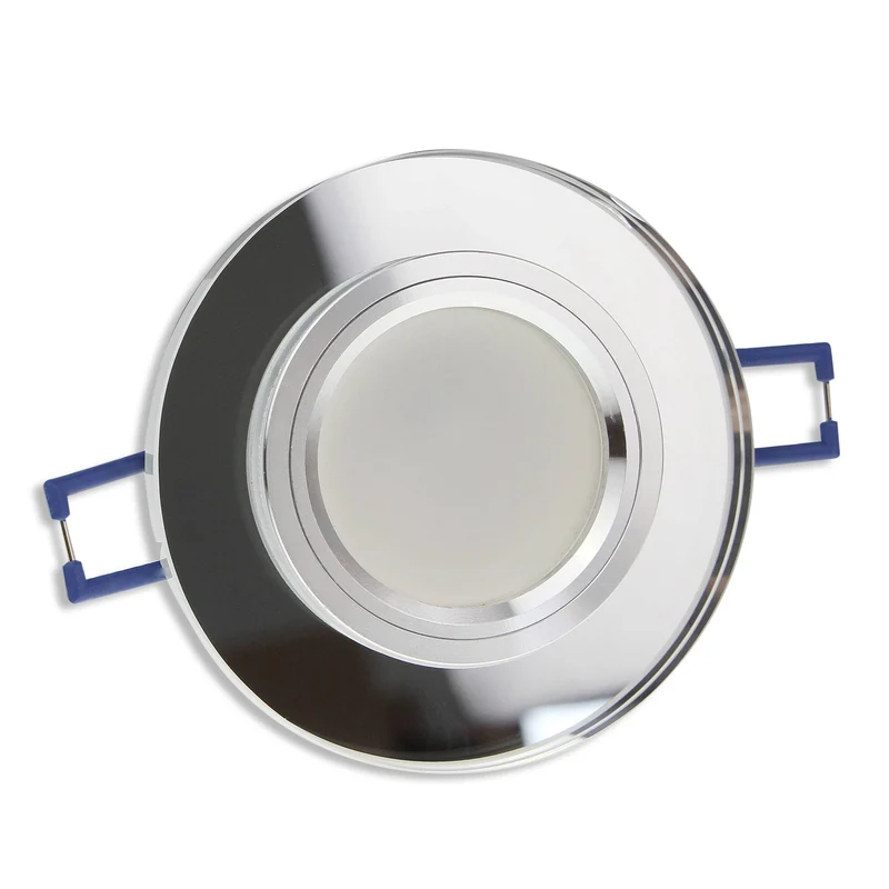 Einbaurahmen GU10 Glas rund eckig 60-70mm Gehäuse Einbaustrahler Spot LED