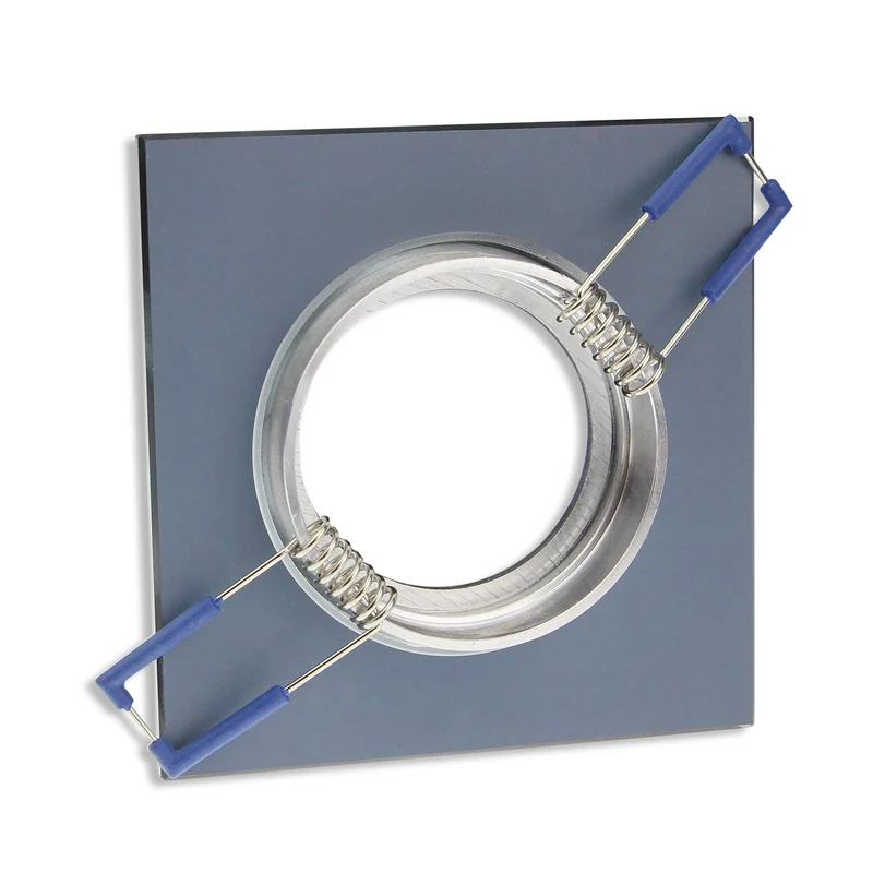 Einbaurahmen GU10 Glas rund eckig 60-70mm Gehäuse Einbaustrahler Spot LED