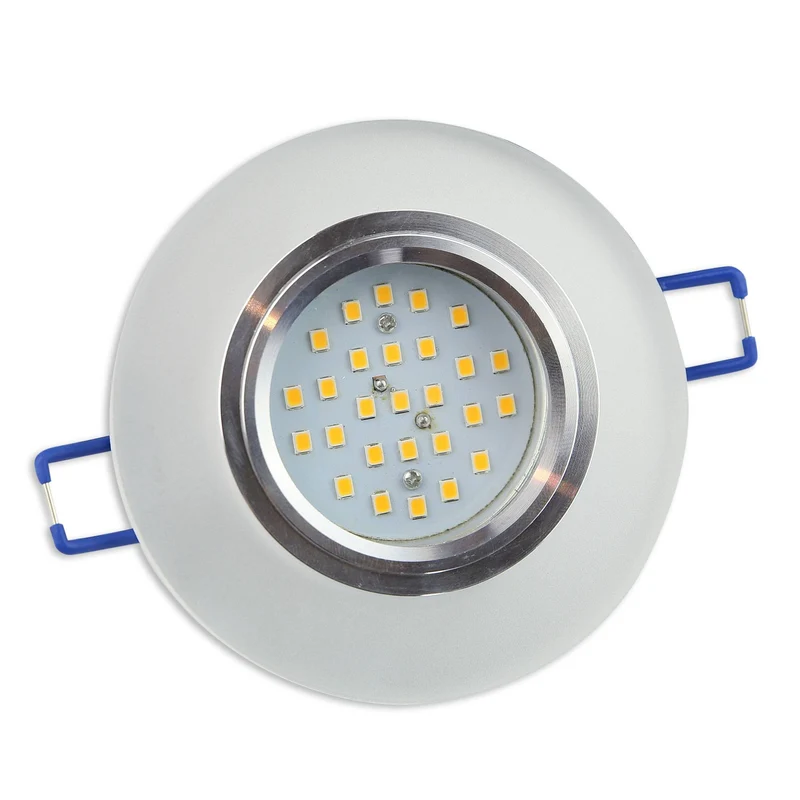 Einbaurahmen GU10 Glas rund eckig 60-70mm Gehäuse Einbaustrahler Spot LED