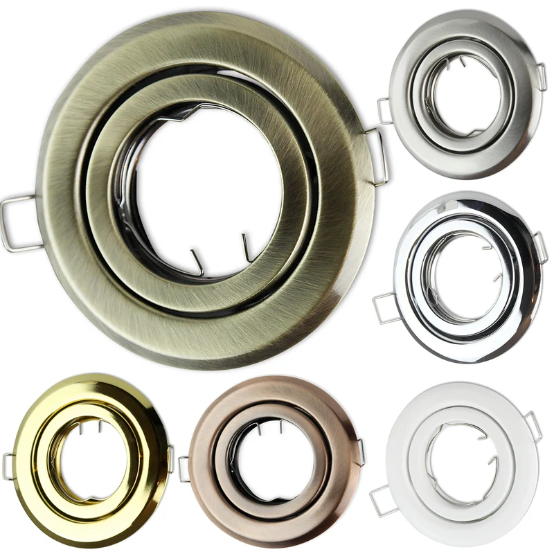 Einbaurahmen rund GU10 MR16 schwenkbar 80-85mm Gehäuse Einbauleuchte Spot LED
