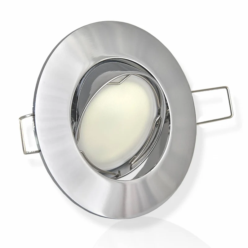 Einbaurahmen rund GU10 MR16 schwenkbar 75-80mm Gehäuse Einbaustrahler Spot LED