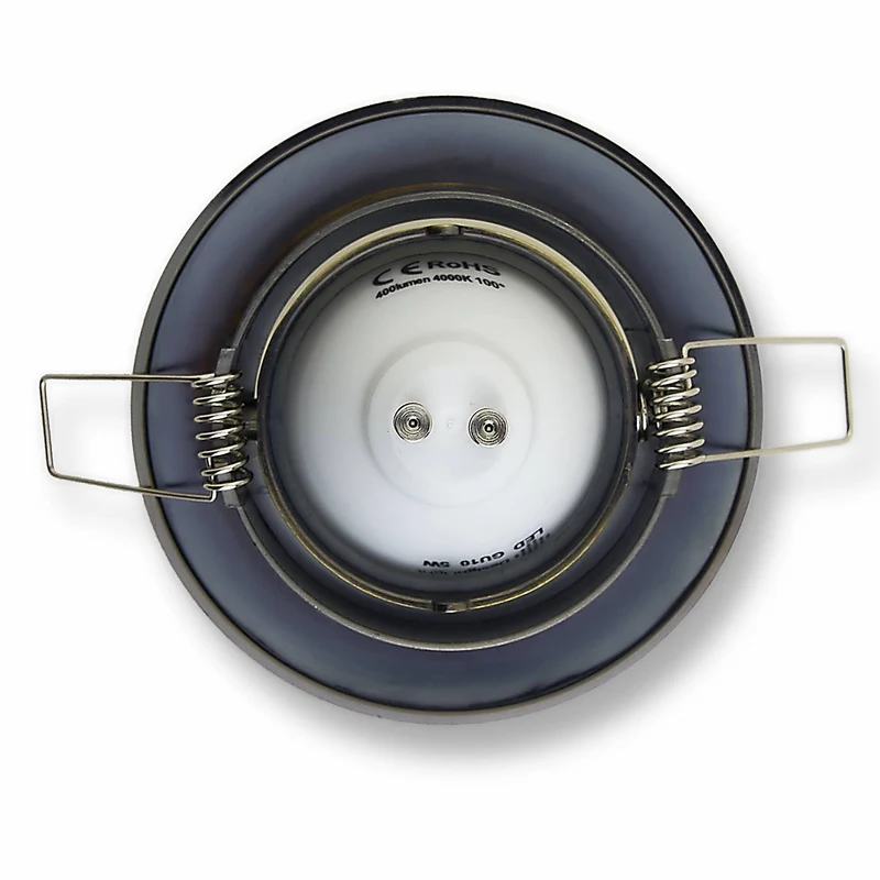 Einbaurahmen rund GU10 MR16 schwenkbar 75-80mm Gehäuse Einbaustrahler Spot LED