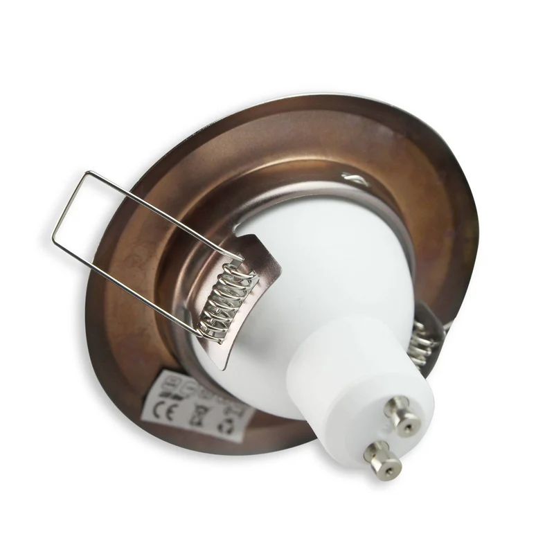 Einbaurahmen GU10 MR16 rund 55-60mm Gehäuse Einbauleuchte Aluminium Einbauspot