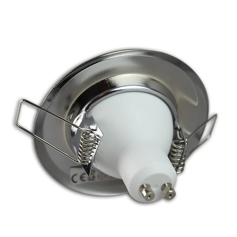 Einbaurahmen GU10 MR16 rund 55-60mm Gehäuse Einbauleuchte Aluminium Einbauspot