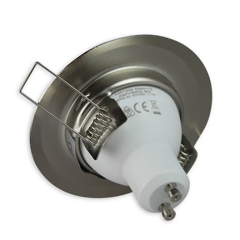 Einbaurahmen GU10 MR16 rund 55-60mm Gehäuse Einbauleuchte Aluminium Einbauspot