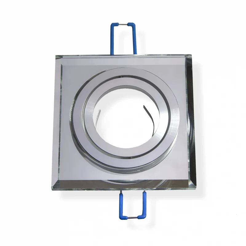Einbaurahmen GU10 Glas schwenkbar rund eckig Gehäuse 75mm Einbaustrahler