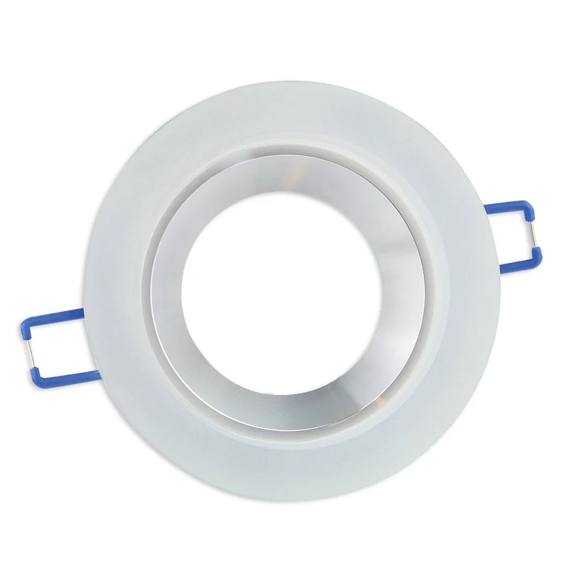 Einbaurahmen GU10 MR16 Glas rund eckig Gehäuse Einbaustrahler Spot LED Halogen