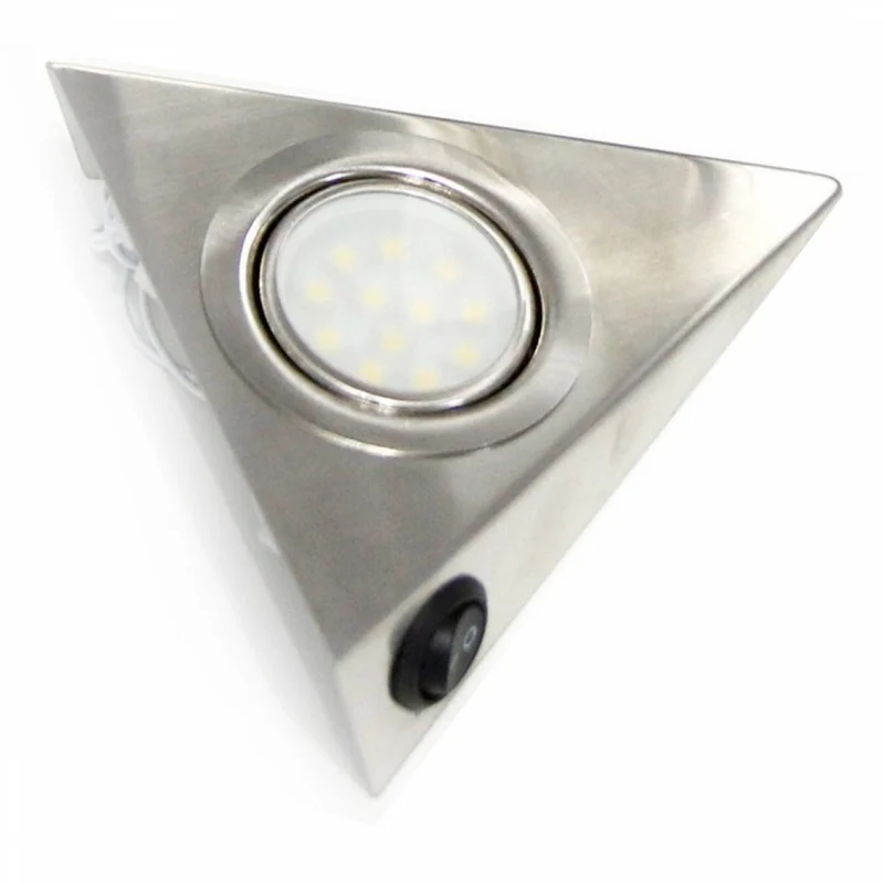 LED Unterbeleuchtung Küchenbeleuchtung Küche Dreieck Edelstahl Lampe