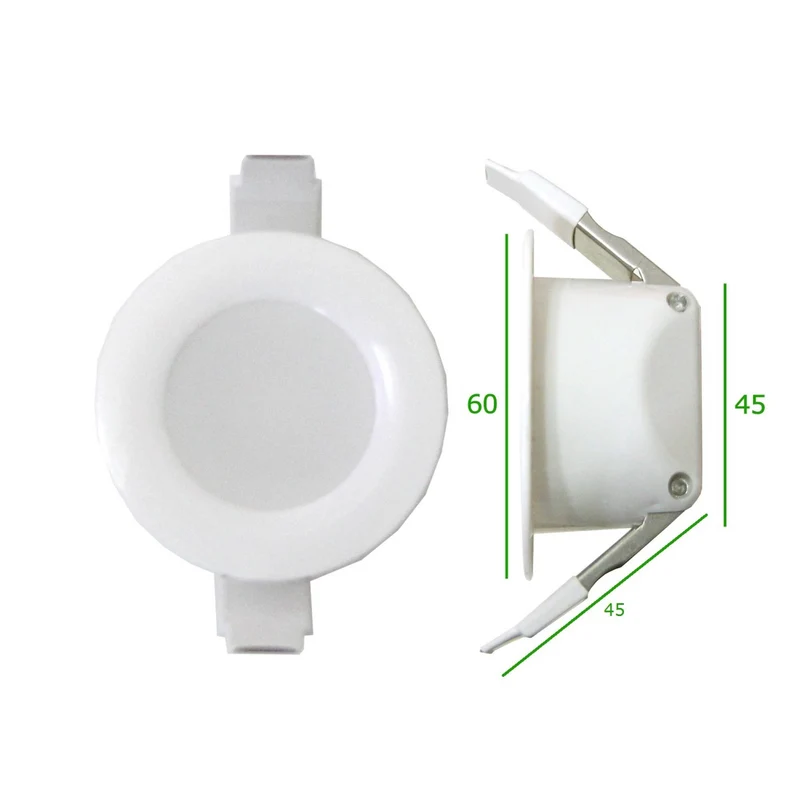 LED Einbaustrahler Badezimmer 30mm Tiefe 4W 6W 8W IP 44 230Volt Einbauspot