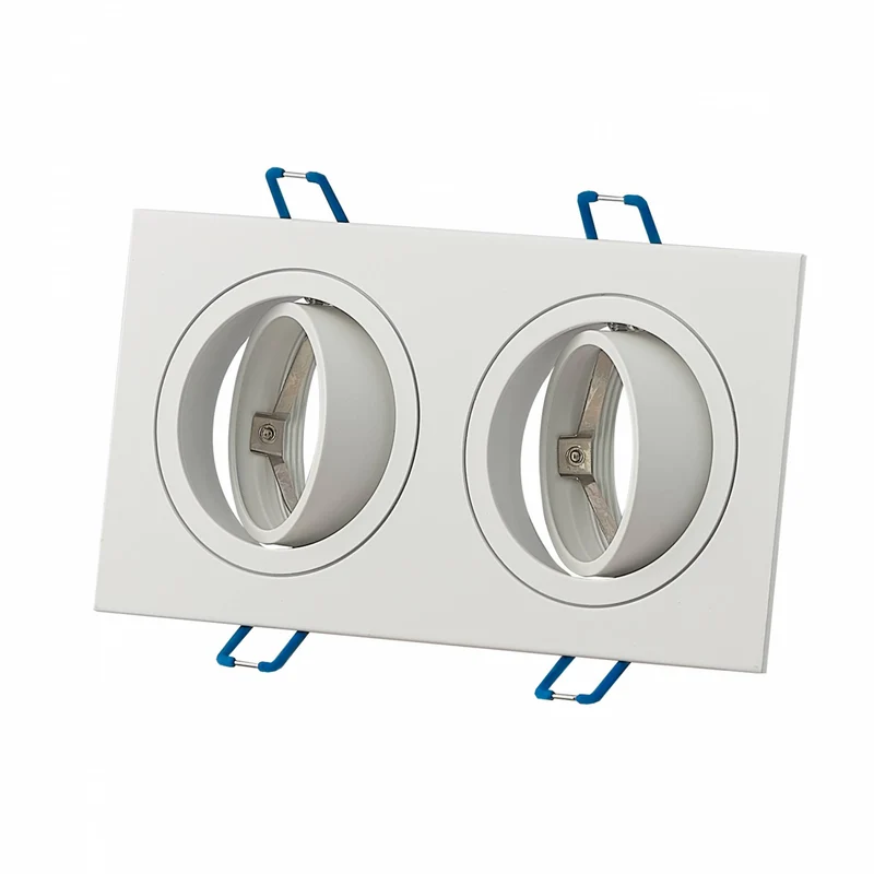 LED Einbaustrahler flach eckig 5-7W MR16 Einbau-Spot Deckenleuchte 12V 75mm