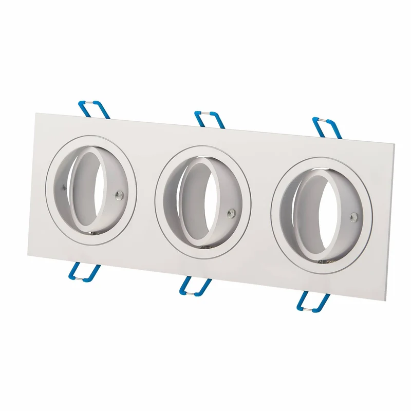 LED Einbaustrahler flach eckig 5-7W MR16 Einbau-Spot Deckenleuchte 12V 75mm